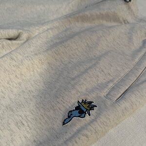 Kids Gray Sweatpants with Embroidered Design